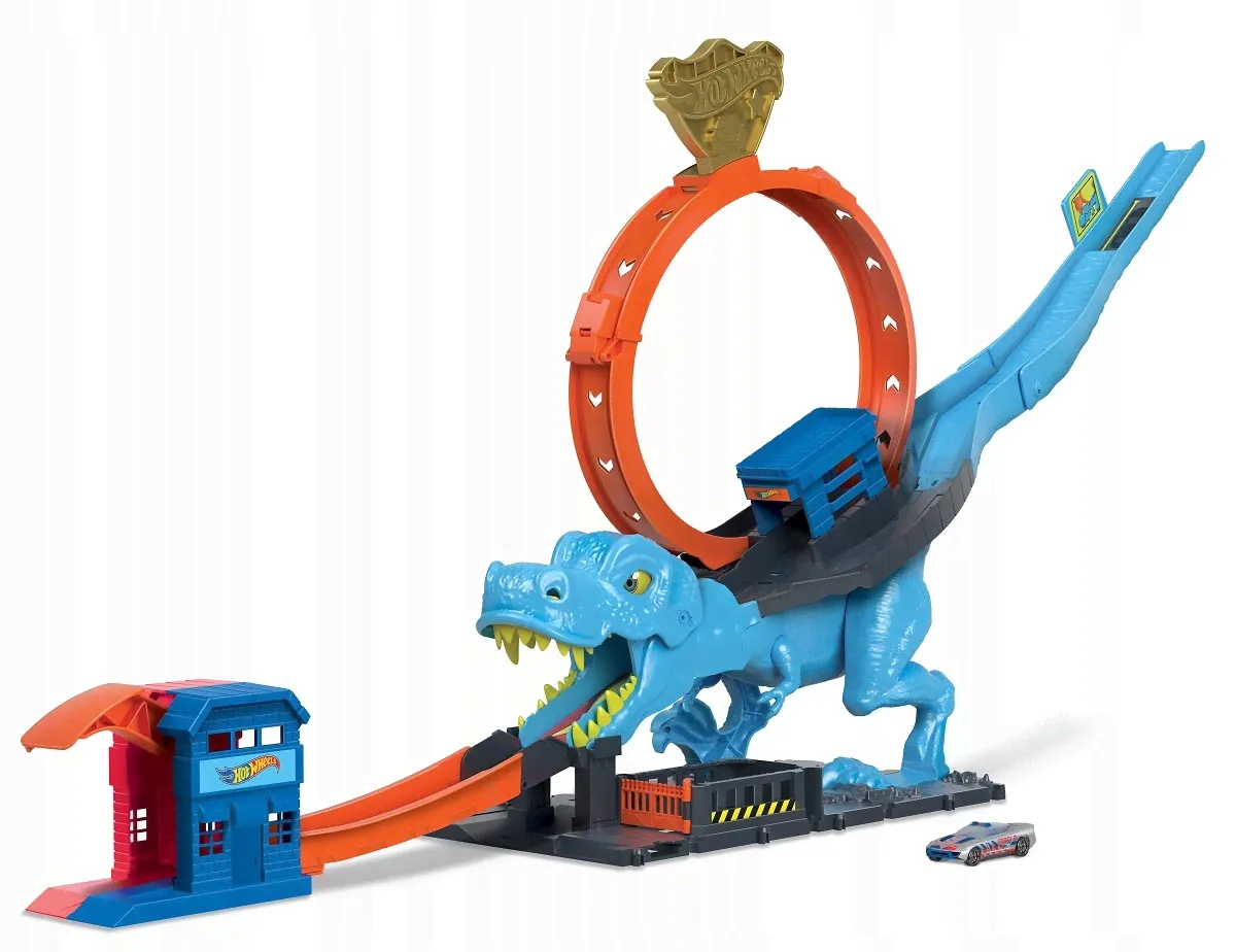 Игровой набор Mattel Hot Wheels Автомобильная трасса City T-Rex Loop And Stunt HKX42-4