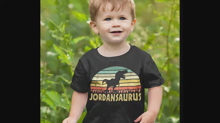 Dinosaur Shirt Personalized for Kids