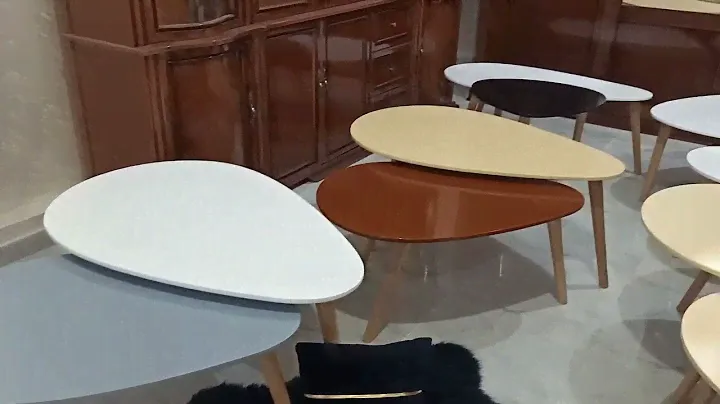 Table basse scandinaves les pieds démontable bois hêtre super qualité tél ☎️ 0542889460