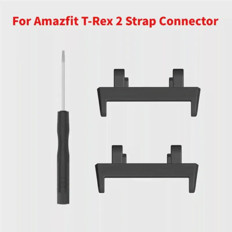 Для Amazfit T-Rex 2, адаптер T-Rex 2, Металлические Наконечники из нержавеющей стали, Смарт-часы, 22 мм Ремешок, Соединительная Отвертка, Аксессуары-0