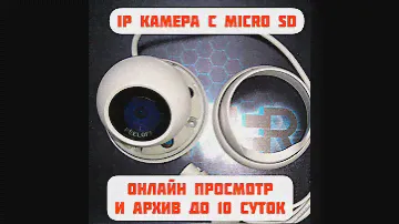 Ip камера с поддержкой карты памяти и онлайн просмотром