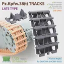 T-Rex Studio 85077-2 1/35 Pz.Kpfw.38 (t) Гусеницы Позднего типа Для набора 3D-принтеров DML/HOBBY BOSS