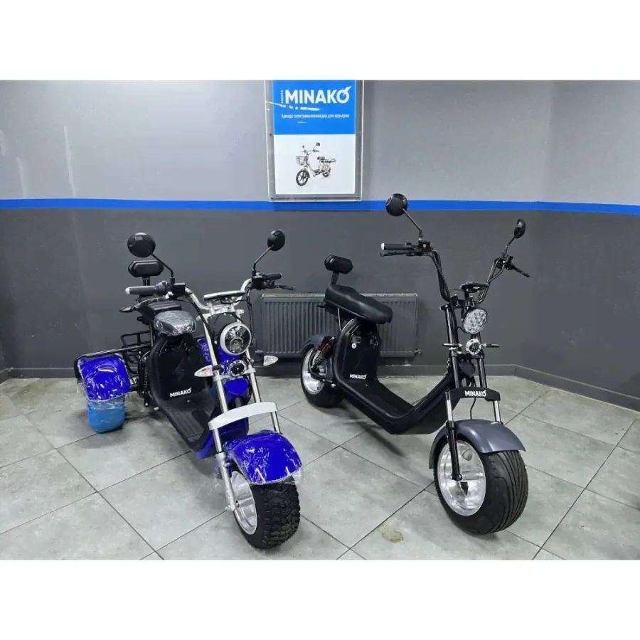Электроскутер Minako Rex 2000w 40ah двухколесный,Черный-1