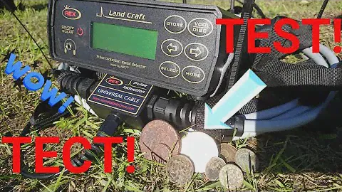 Тест глубинного металлоискателя Rex Land Craft на монеты и золото!