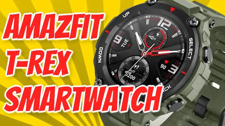 Amazfit T-Rex Smartwatch Army Green GPS, 20-Day Battery Life, 1.3''  with AMOLED Display