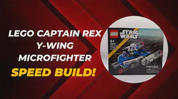 LEGO Star Wars Captain Rex Y-Wing Microfighter (75391) Speed Build!