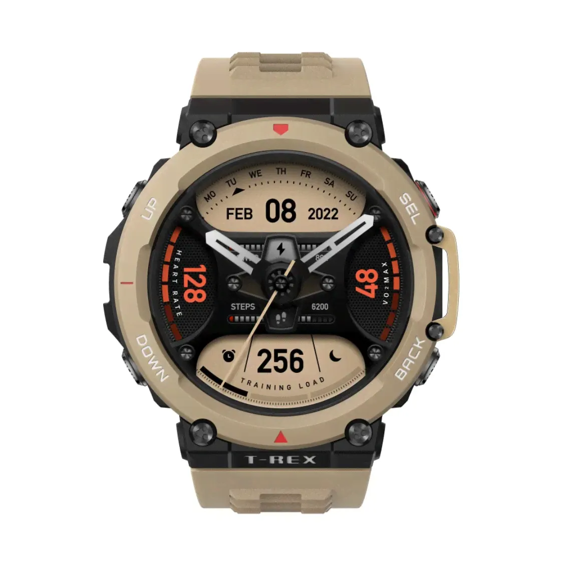 Amazfit Умные часы T-Rex 2 (РСТ,A2170), Пустынный хаки / Desert Khaki-0
