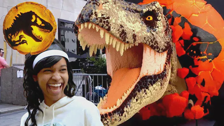 Building a LIFE-SIZE T. rex Head with 200,000 LEGO Bricks! (Ft. Onyx Family) | JURASSIC WORLD