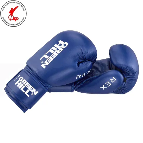 BGR-2272 Боксерские перчатки REX 10oz синие в Москве
