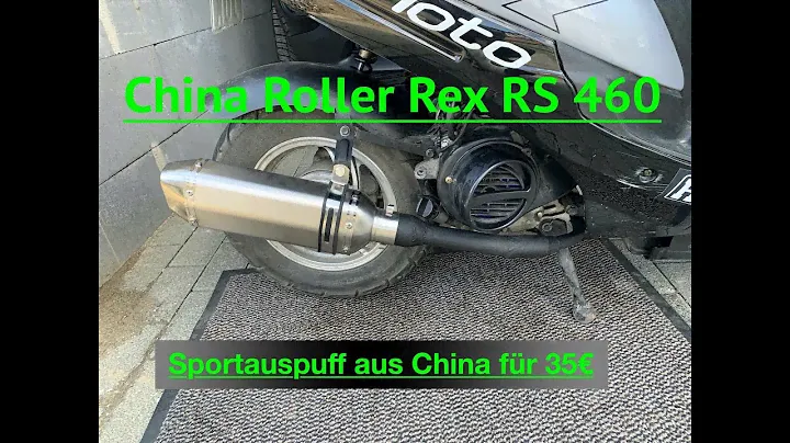 Rex RS 450 /460 Sportauspuff Sound Test GY6 139qmb