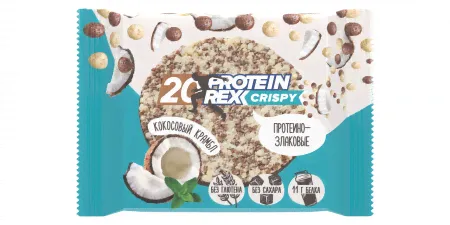 Хлебцы протеино-злаковые Protein Rex кокосовый крамбл 55г