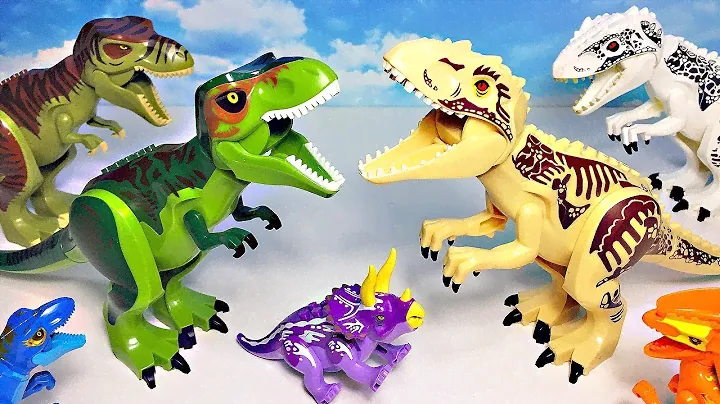 NEW LEGO DINOSAURS JURASSIC WORLD - INDOMINUS REX T-REX VELOCIRAPTOR