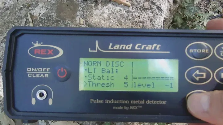 Metal detector REX Land Craft - Disc mode