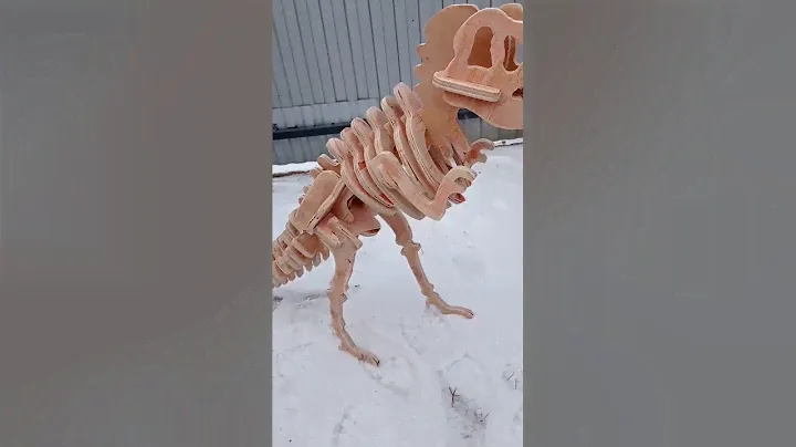 Скелет динозавра T-Rex своими руками из фанеры