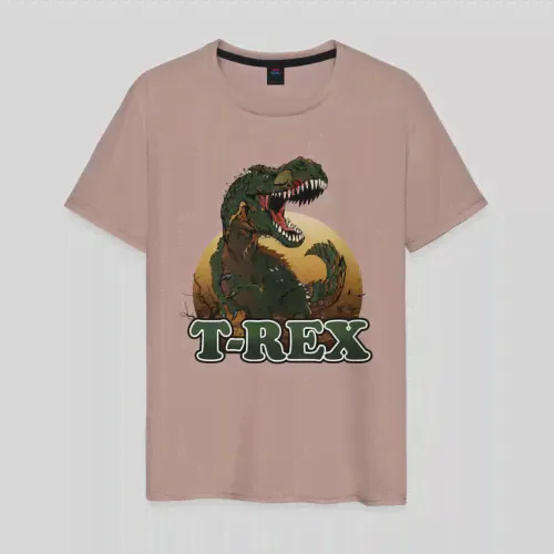 Мужская Футболка T-Rex (хлопок)-0