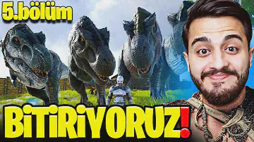 15 TANE T-REX EVCİLLEŞTİRDİK! ISLAND HARİTASINI BİTİRİYORUZ! (ÜZÜCÜ SON) Ark Survival Evolved #5