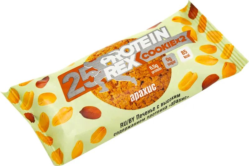 Печенье Protein Rex Cookie арахис протеиновое, 50г-0