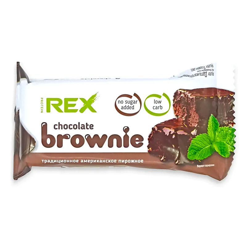 Пирожное протеиновое Protein Rex брауни Шоколад