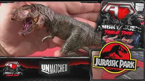 T-REX vs. Jeff Goldblum in Jurassic Park Unmatched! - AJ's Tabletime Review