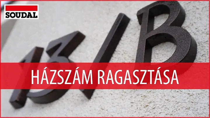 Házszám ragasztása: 🏠 Soudal T-Rex Gold