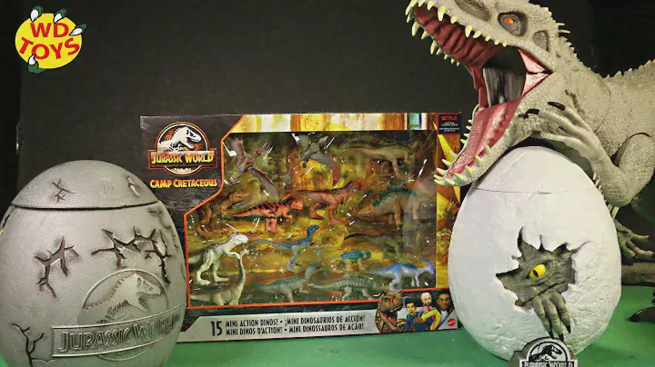 Jurassic World Surprise Eggs 15 Dinosaur Toys Camp Cretaceous Mattel