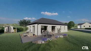 Maison traditionnelle en toit ardoise