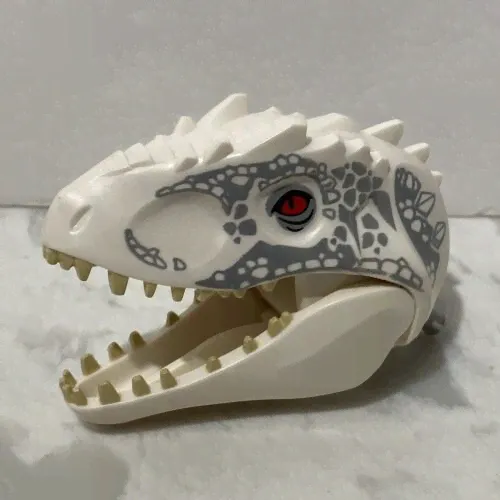Lego Jurassic World Indominus Rex White Dinosaur Figure T-Rex Head Only 75919-0