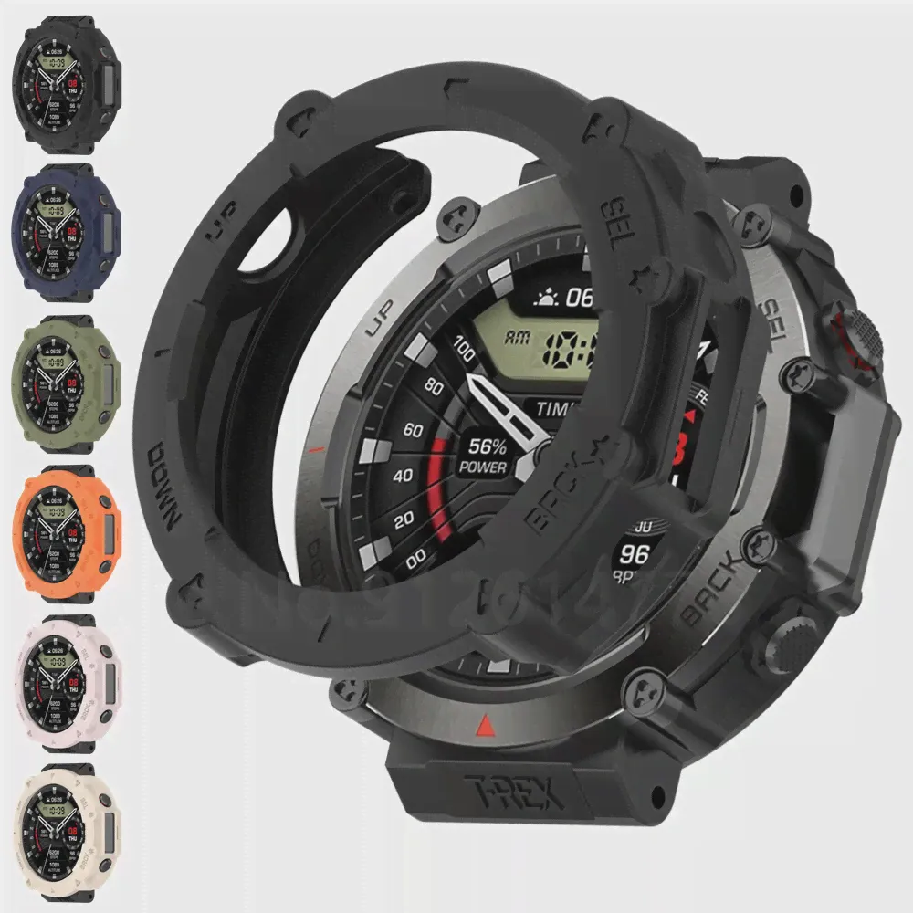 Чехол из ТПУ Для Huami Amazfit T-Rex Ultra Soft Силиконовая Защитная Оболочка Для Amazfit T Rex Ultra A2142 Аксессуары Для Бампера-0