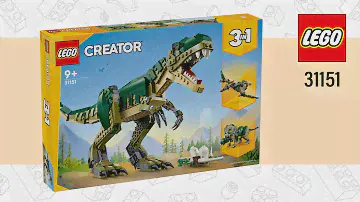 LEGO Creator 3in1 T. Rex (31151)[626 pcs] Triceratops & Pterodactyl | Speed Build | TBBL