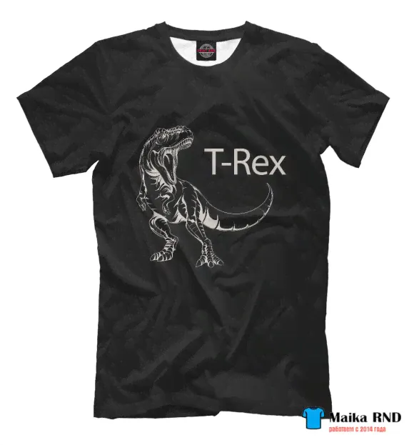 Мужская Футболка T-rex-0