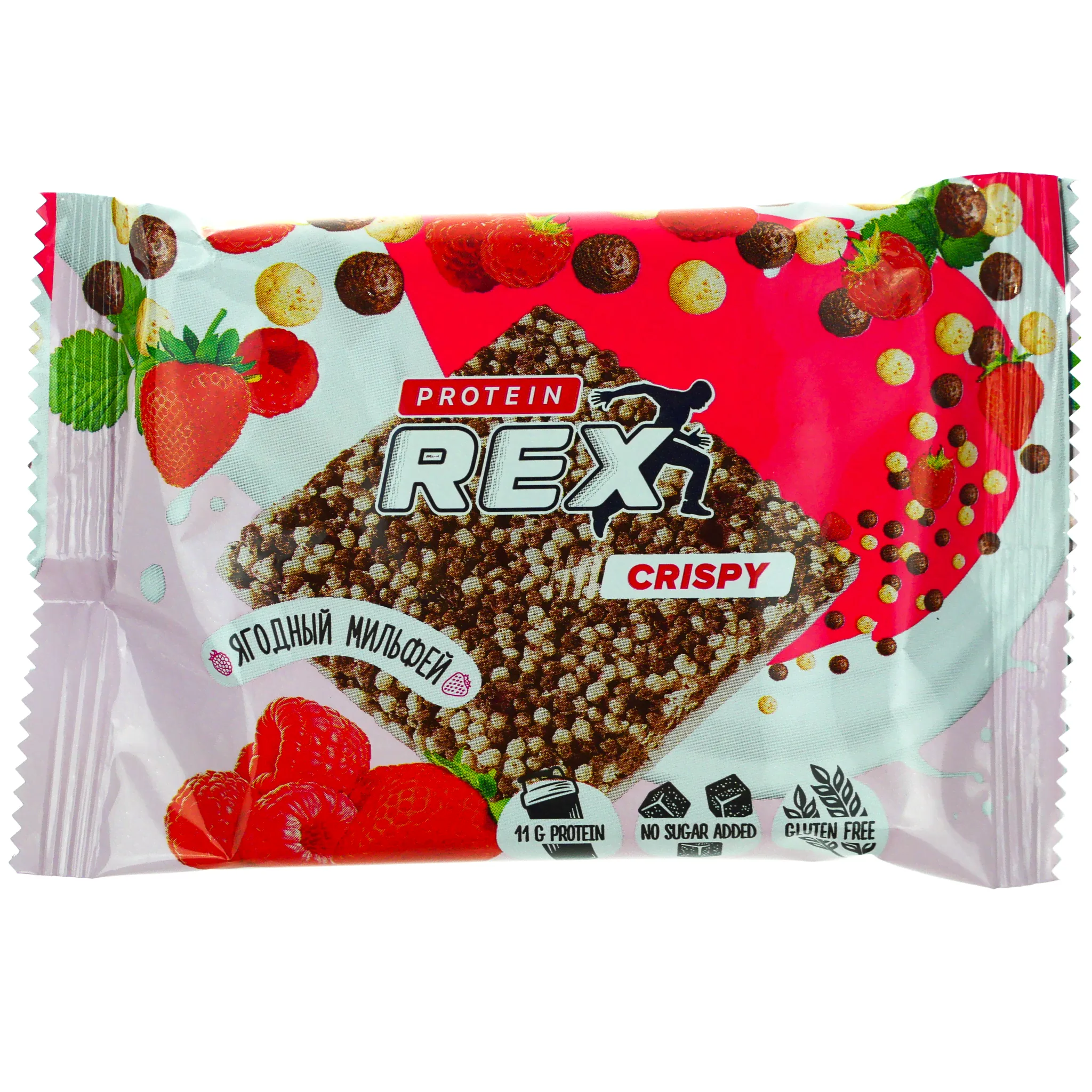 Хлебцы Protein Rex (Протеин Рекс) 55г ягодный мильфей-0
