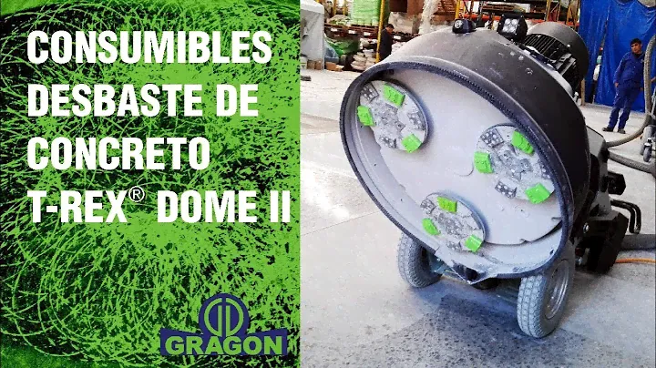 T-REX DOME: Consumible de metal para desbastadora de concreto y otras superficies
