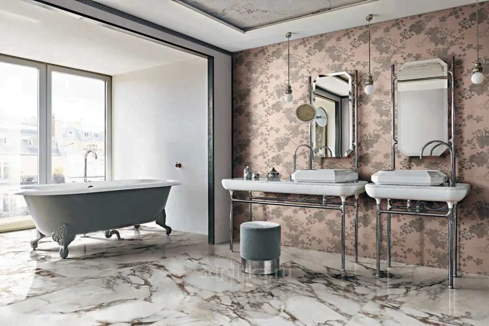 Rex Ceramiche Les Bijoux de Rex 766375 Breche Capraia Glossy Ret 80x80 - керамическая плитка и керамогранит