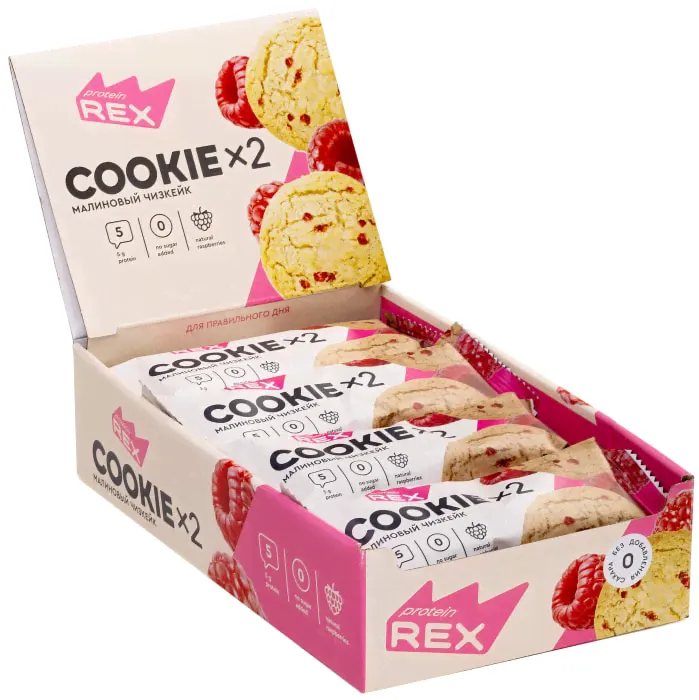 Печенье Protein Rex Cookie Малиновый xизкейк 50г-2