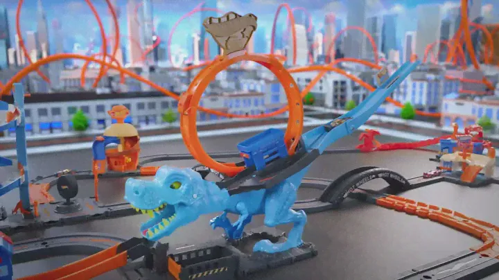 Hot Wheels City T-Rex Chomp Down | AD