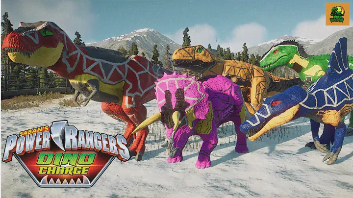 New! Power Ranger Dino Charge Zords: Supercharge T-rex Zord, Tricera Zord, Spino Zord, Raptor Zord