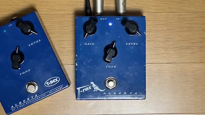 T-Rex Alberta Overdrive - Dinosaur logo Old version | drive channel | Pedal Comparison (no talking)