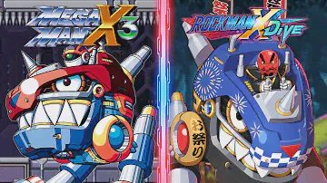 REX-2000 Boss Comparison [Festival Update] - Mega Man X DiVE