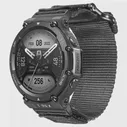 Нейлоновый ремешок для часов Hemsut для Amazfit T-Rex 2 Сменных Ремешка для Amazfit T Rex Pro Черный