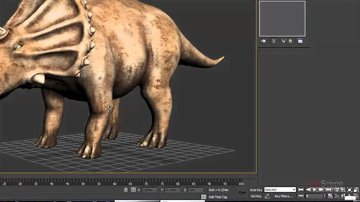 31 урок - Продвинутый моделинг в 3dsMax и Mudbox (Динозавр)