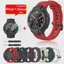 Ремешок для часов Duszake для Huami Amazfit T Rex Pro, силиконовый сменный ремешок для ремешка Amazfit T Rex