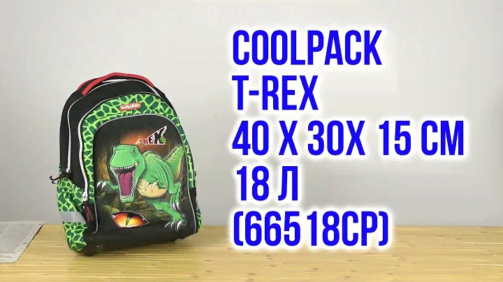 Распаковка CoolPack for Kids T-Rex 40 х 30 х 15 см 18 л 66518CP