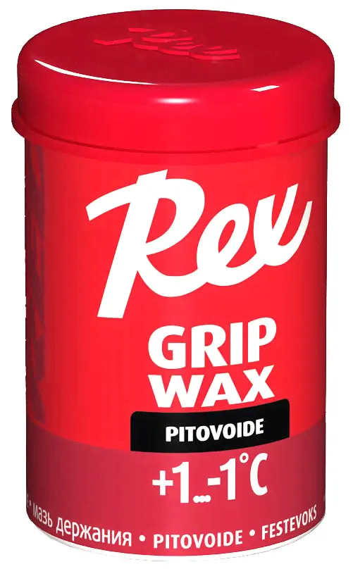 Мазь держания лыжная REX Grip waxes, (+1-1 C), Red Super-0