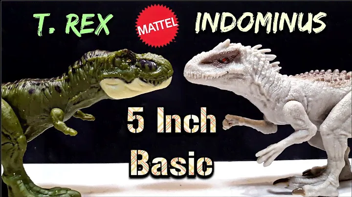 Обзор базовых 5-дюймовых фигурок Mattel Indominus Rex и Tyrannosaurus Rex !!!