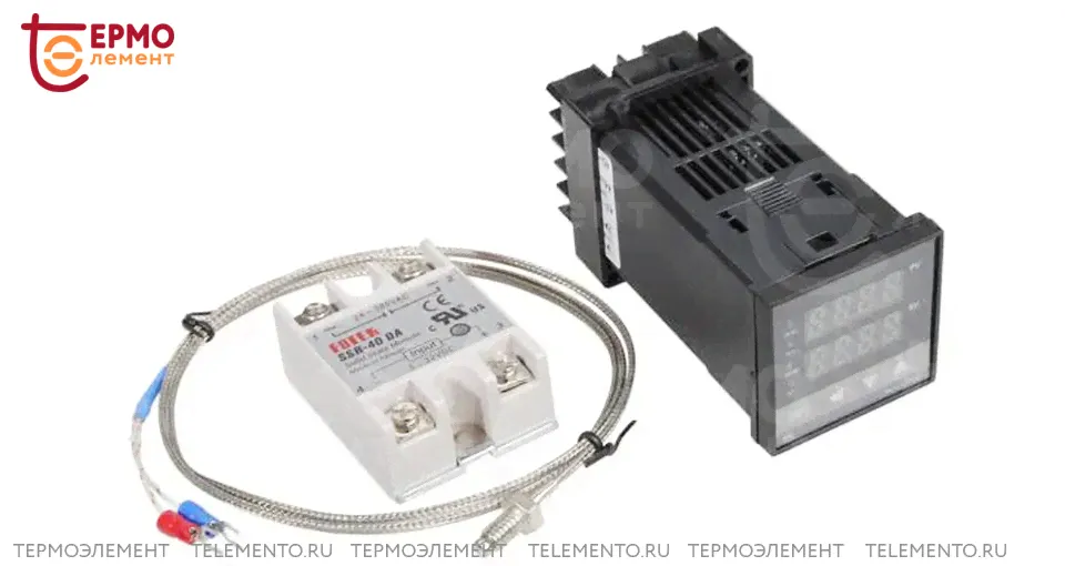 PID терморегулятор REX-C100 0...999 SSR + термопара + реле
