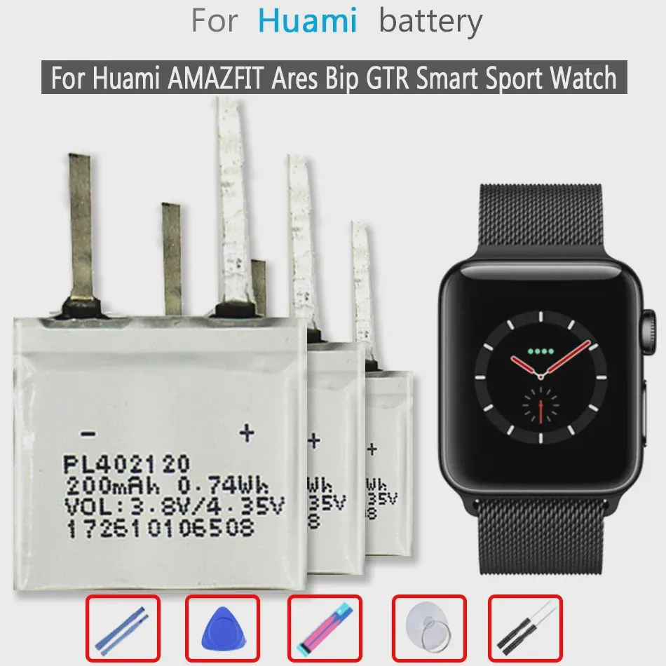 Аккумулятор для Huami Amazfit T-rex Pro / Res Sport 2 / verge Lite Global / Stratos II 2 A1609 / Ares Bip GTR /спортивные часы-0