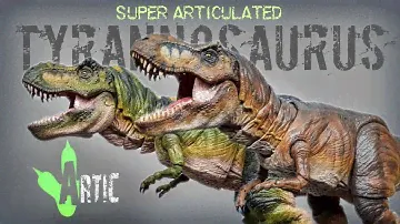 2022 Artic Figures Super Articulated Buck & Doe Tyrannosaurus Rex Review!! Lost World Jurassic Park!