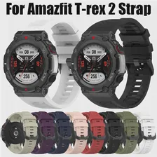 Спортивный ремешок для Amazfit T-rex 2 Замена ремешка Оригинальный силиконовый браслет для смарт-часов Amazfit T-rex 2 Correa Belt