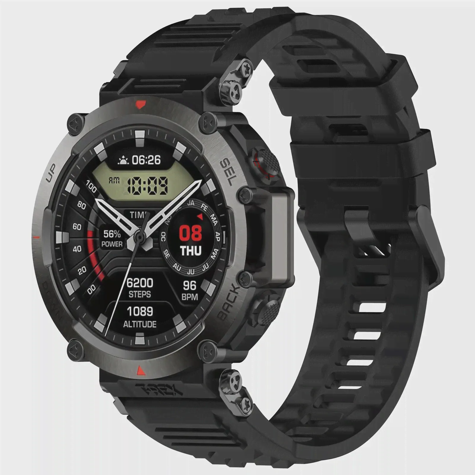 Силиконовый ремешок для Amazfit T-Rex Ultra, ночной синий