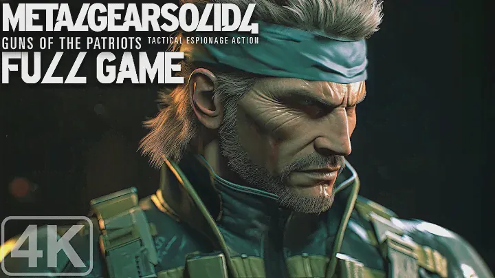 Metal Gear Solid 4 Guns of the Patriots｜Full Game playthrough｜True 4K | 60